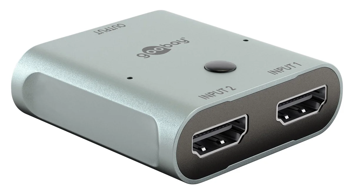 Φωτογραφία προϊόντος: GOOBAY HDMI switch 77791, 2 σε 1, 8K/60Hz, γκρι