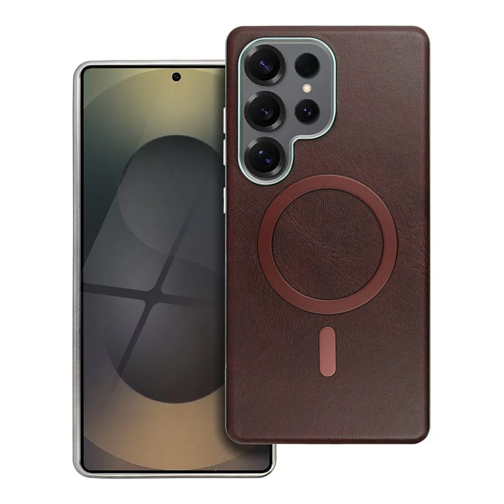 Φωτογραφία προϊόντος: . GENTLEMAN MAG COVER Case compatible with MagSafe for SAMSUNG S25 FE brown