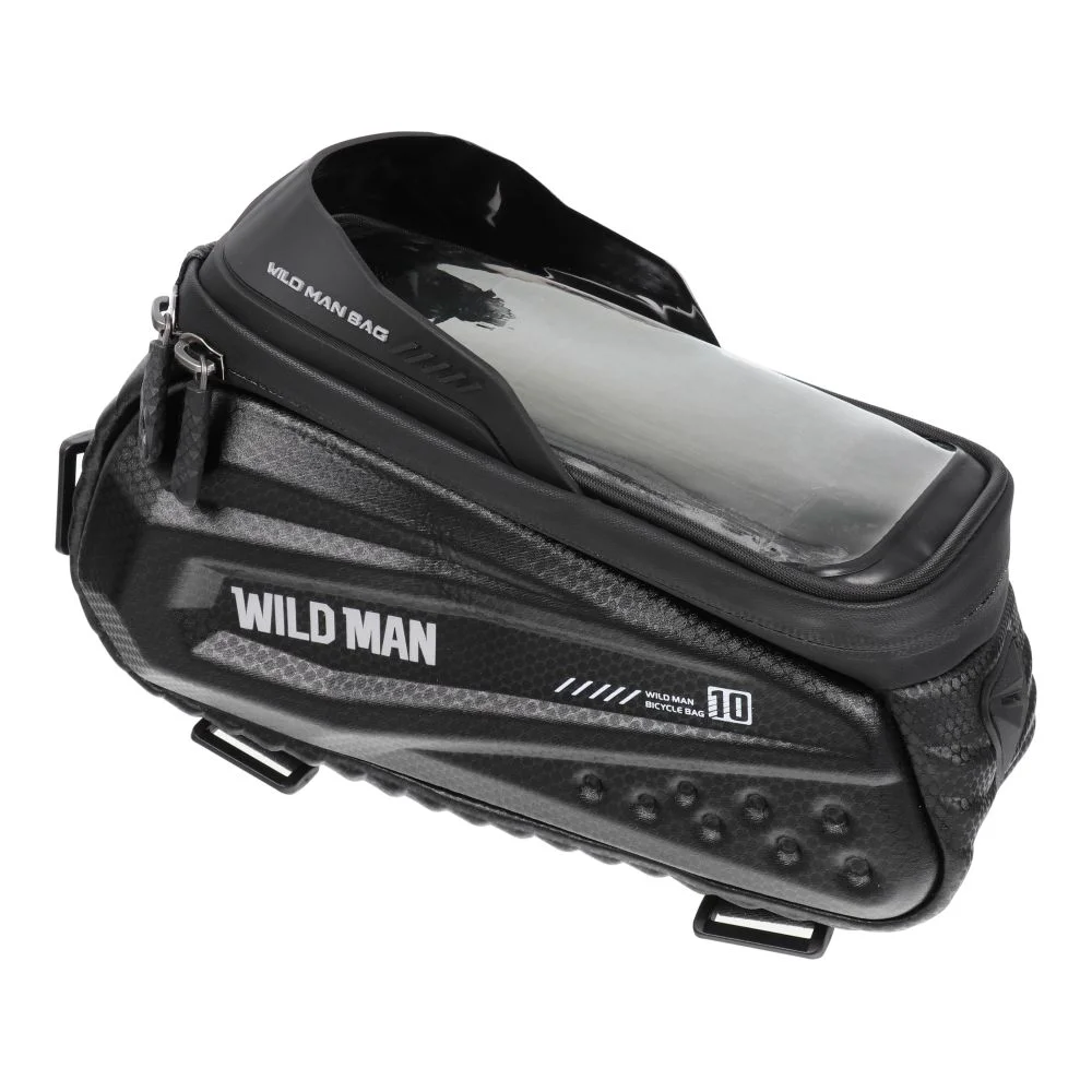Φωτογραφία προϊόντος: . WILDMAN traveling bag for bike frame with zipper 1,2L (4 "- 7") ES10 black