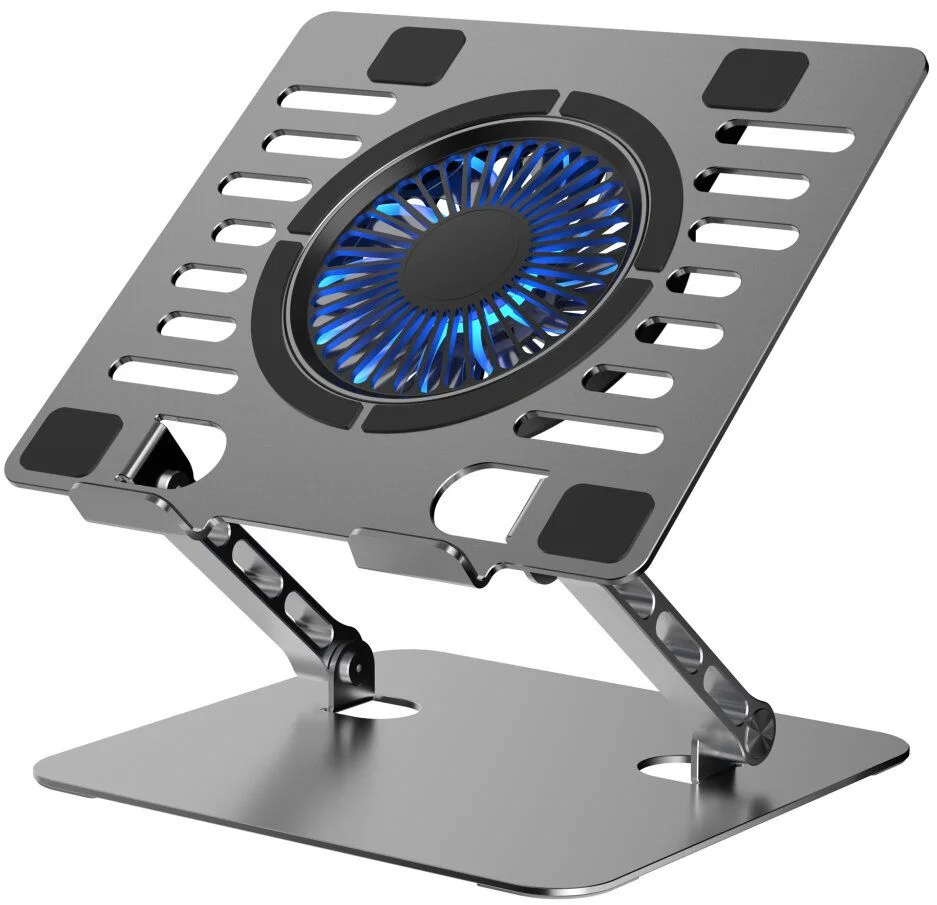 Φωτογραφία προϊόντος: . Cooling stand regulated for laptop ART P12 1 x USB A LED aluminium