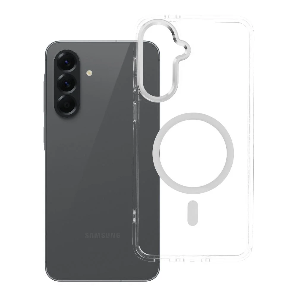 Φωτογραφία προϊόντος: . Case FRAME CLEAR HYBRID MAG COVER compatible with MagSafe for SAMSUNG A56 transparent