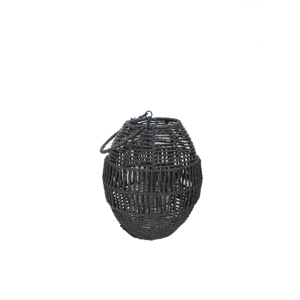 Φωτογραφία προϊόντος: Plastona Φανάρι τεχν.Raffia μαύρο Φ23Η25,5cm