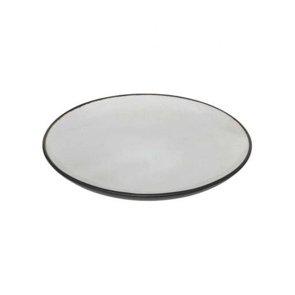 Φωτογραφία προϊόντος: Plastona Πιάτο γλυκού STONEWARE ασπρο -μαύρο Φ21cm