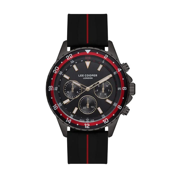 Φωτογραφία προϊόντος: Ανδρικό ρολόι LEE COOPER LC07210.651 με μαύρο λουράκι σιλικόνης