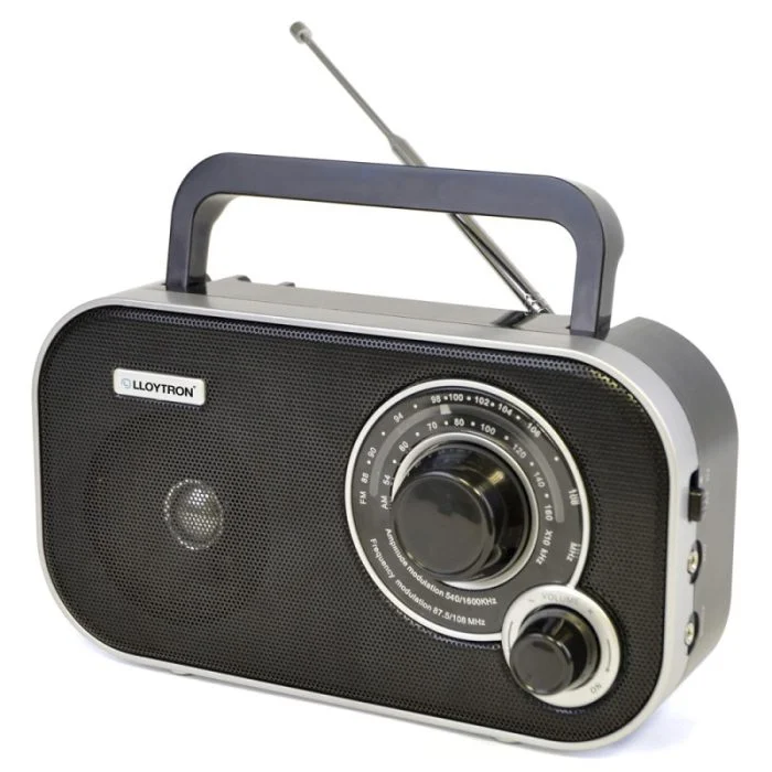 Φωτογραφία προϊόντος: Retro Επιτραπέζιο Ραδιόφωνο Μπαταρίας Μαύρο Lloytron Calypso N2405BK
