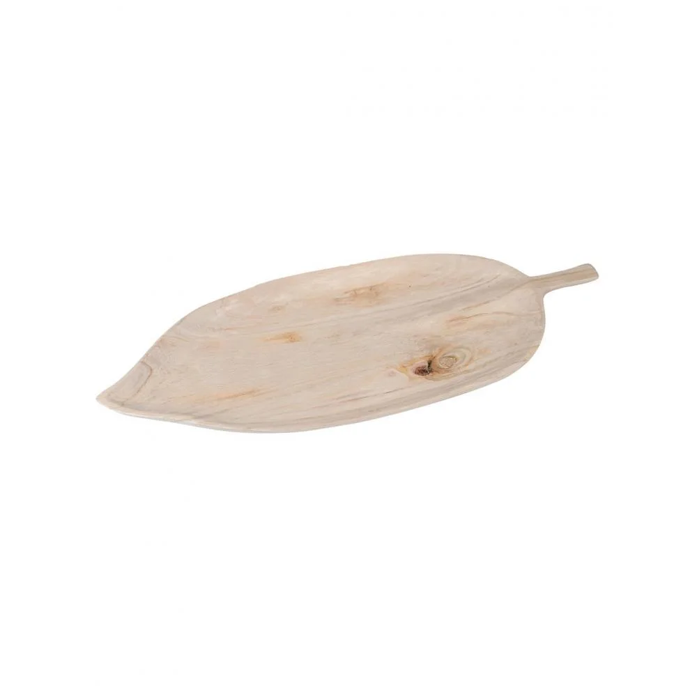 Φωτογραφία προϊόντος: Plastona Πιατέλα σερβ.paulownia φύλλο φυσικό 50,5Χ20Χ3,5cm