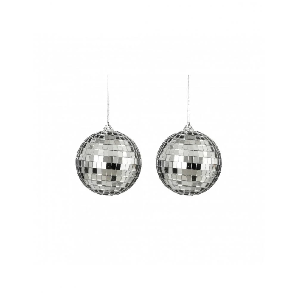 Φωτογραφία προϊόντος: Plastona Μπάλα Disco Mirror ασημι Φ10cm σ/2