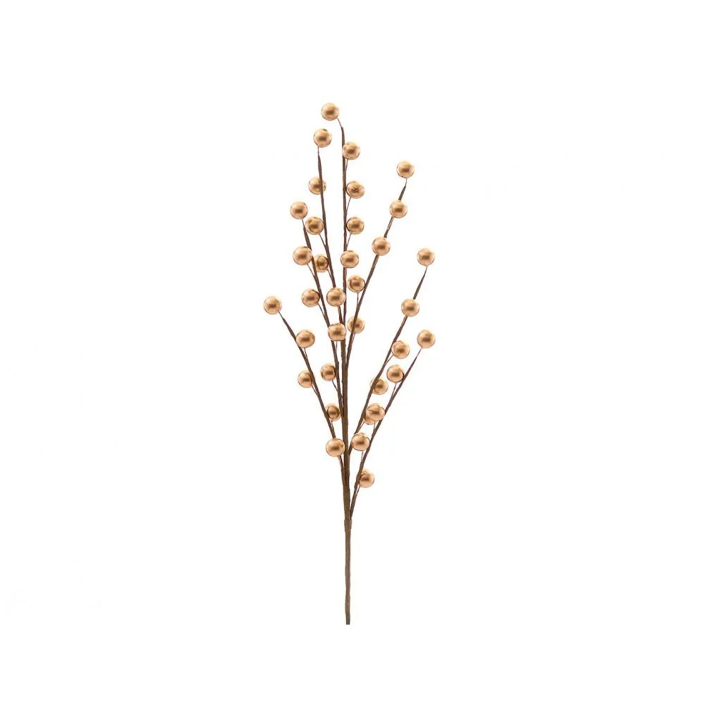 Φωτογραφία προϊόντος: Plastona Κλαδί χρυσό berries H45cm