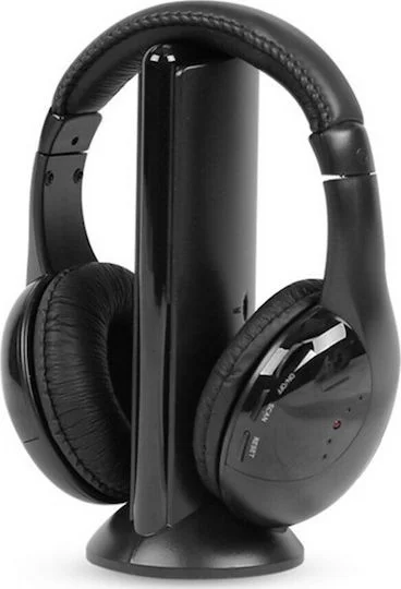 Φωτογραφία προϊόντος: QY2001 Ασύρματα Over Ear Ακουστικά με Ραδιόφωνο Μαύρα