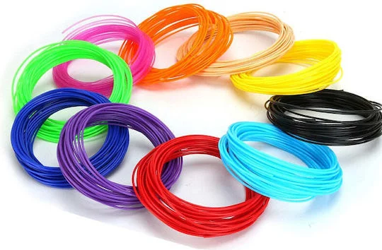 Φωτογραφία προϊόντος: Set of 10 filaments - reserves for 3D pen, PLA 1.75mm, 50 meters, multicolored, universal