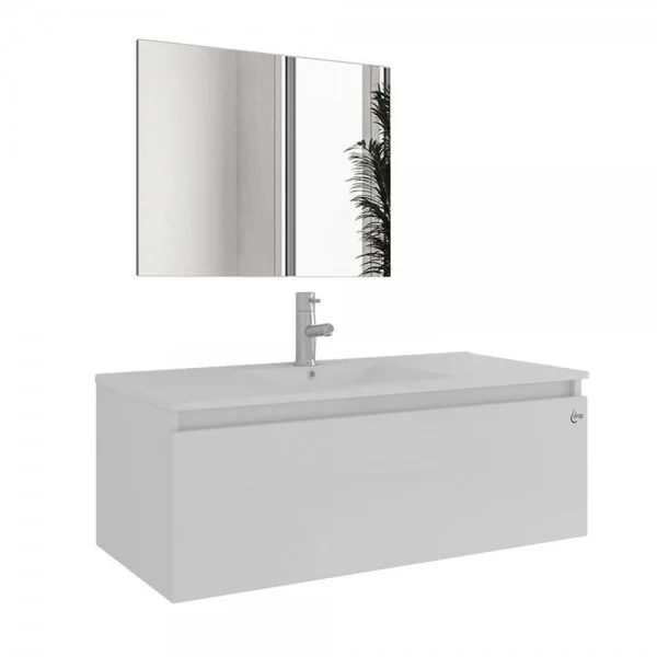 Φωτογραφία προϊόντος: Drop Liberty 90 Slim White Gloss – Πάγκος με Νιπτήρα 90χ45χ35 & Καθρέπτη 5FLIM90WH