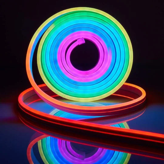 Φωτογραφία προϊόντος: Αδιάβροχη Led Ταινία Neon COB Flex RGBW 5V USB 10m IP67 με Τηλεχειριστήριο και Σύνδεση σε Εφαρμογή Κινητού Rixme RGB-IC-10M