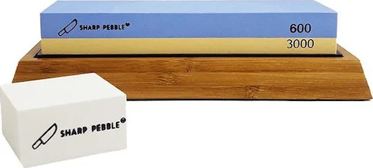 Φωτογραφία προϊόντος: Sharp Pebble Grit 322220 Πέτρα ακονίσματος με νερό 600/3000 μαζί με οδηγό ακονίσματος – Sharp Pebble (322220)