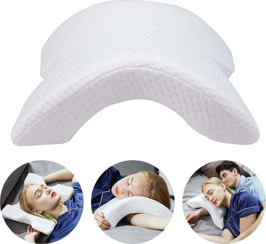 Φωτογραφία προϊόντος: Factory Μαξιλάρι Αυχένα με Memory Foam 33x31x12cm σε Λευκό χρώμα t021942