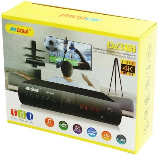 Φωτογραφία προϊόντος: Andowl Mpeg4 z774146 Mpeg-4 Digital Receiver 4K UHD Connection HDMI