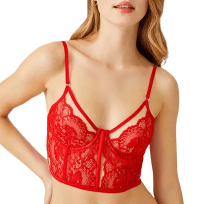 Φωτογραφία προϊόντος: Bralette με διαφάνεια κόκκινο