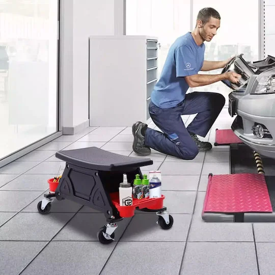 Φωτογραφία προϊόντος: Car Mechanic Stool, Ergonomic Design, High Load Capacity, Mobile Rolling Creeper