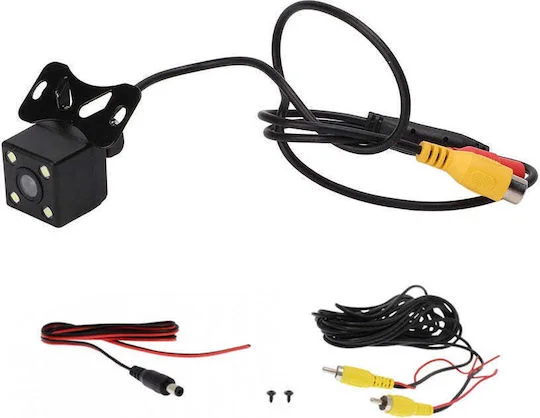 Φωτογραφία προϊόντος: 12v 4 Led Αδιάβροχη Κάμερα Οπισθοπορείας Αυτοκινήτου με Νυχτερινή Λήψη για