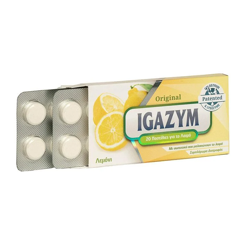 Φωτογραφία προϊόντος: BEEZCARE Igazym Original Παστίλιες για το Λαιμό με Λεμόνι 20τεμ.