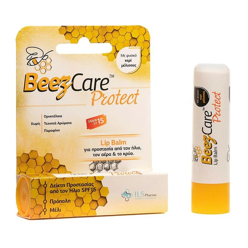 Φωτογραφία προϊόντος: Beezcare Protect Lip Balm για Προστασία από Ήλιο, Αέρα & Κρύο SPF15 5,1g