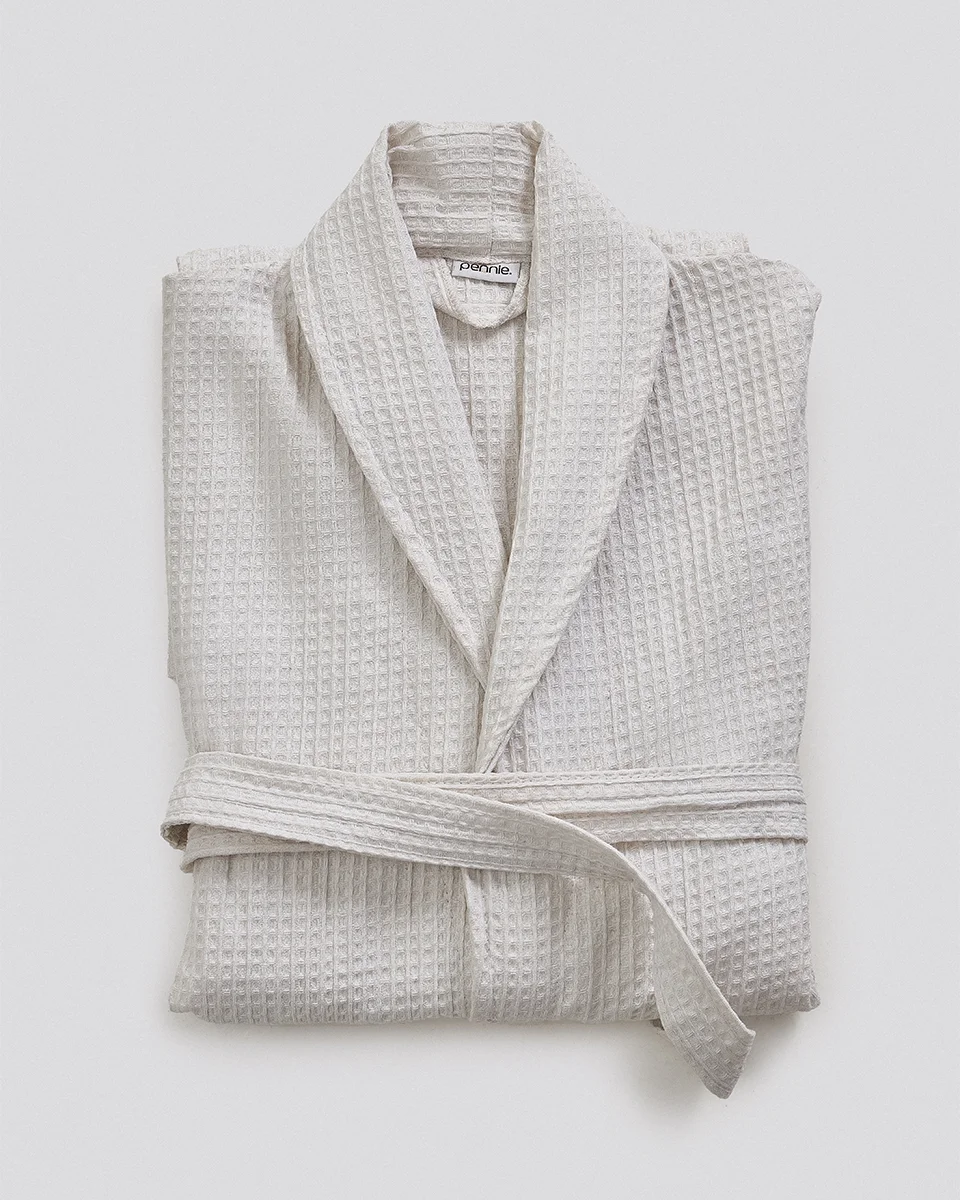 Φωτογραφία προϊόντος: Pennie 3D Πικέ Cotton Waffle Unisex Μπουρνούζι Fitz 280gsm X Large Άσπρο