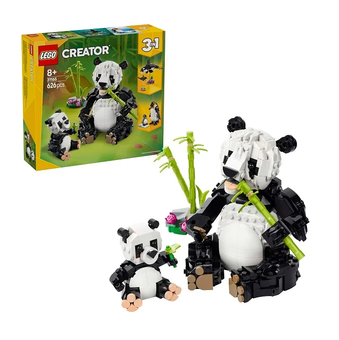 Φωτογραφία προϊόντος: LEGO Creator 3in1 Wild Animals: Panda Family (31165)