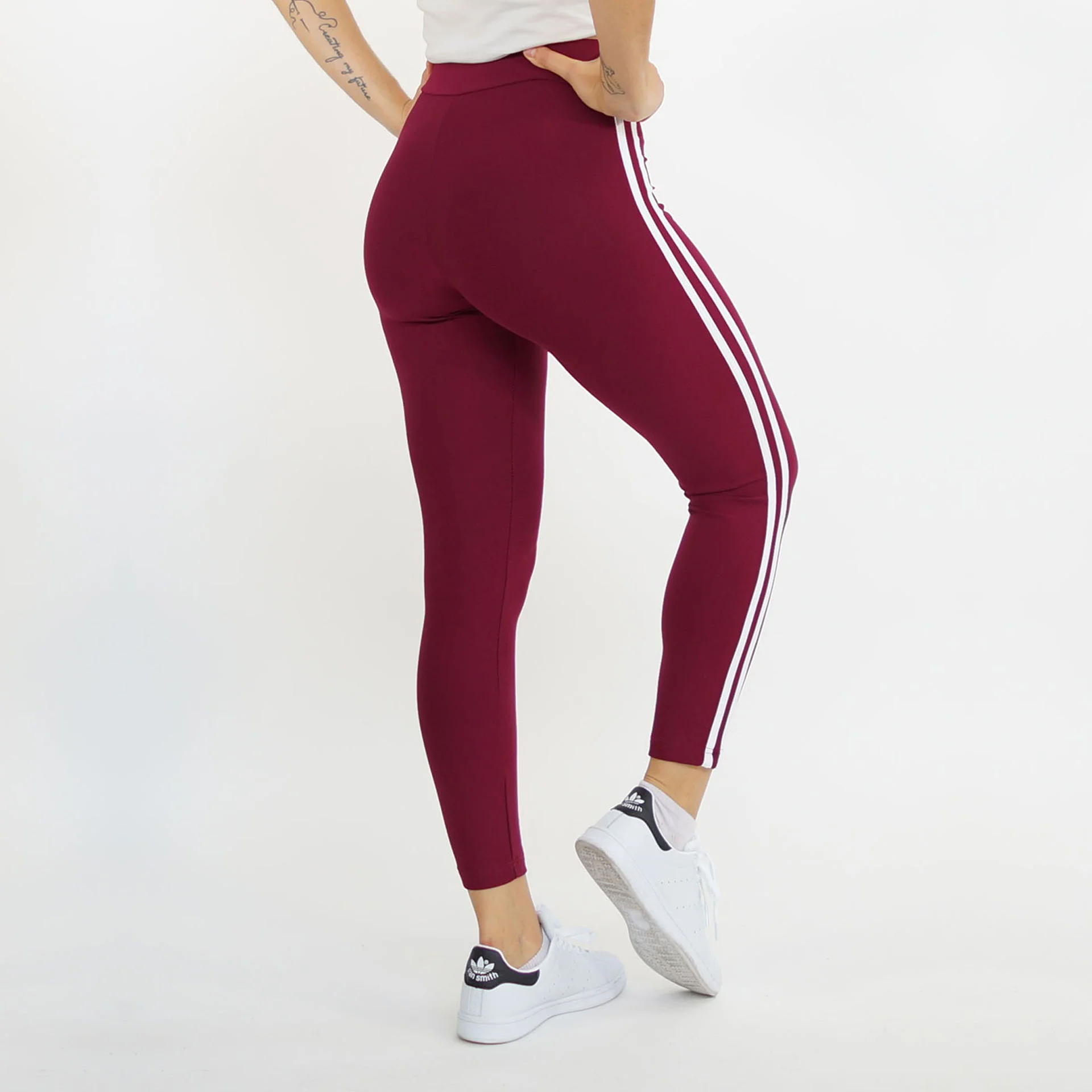 Φωτογραφία προϊόντος: LUCKYJOJO Grena Leggings with Double White Stripe by Lucky Jojo