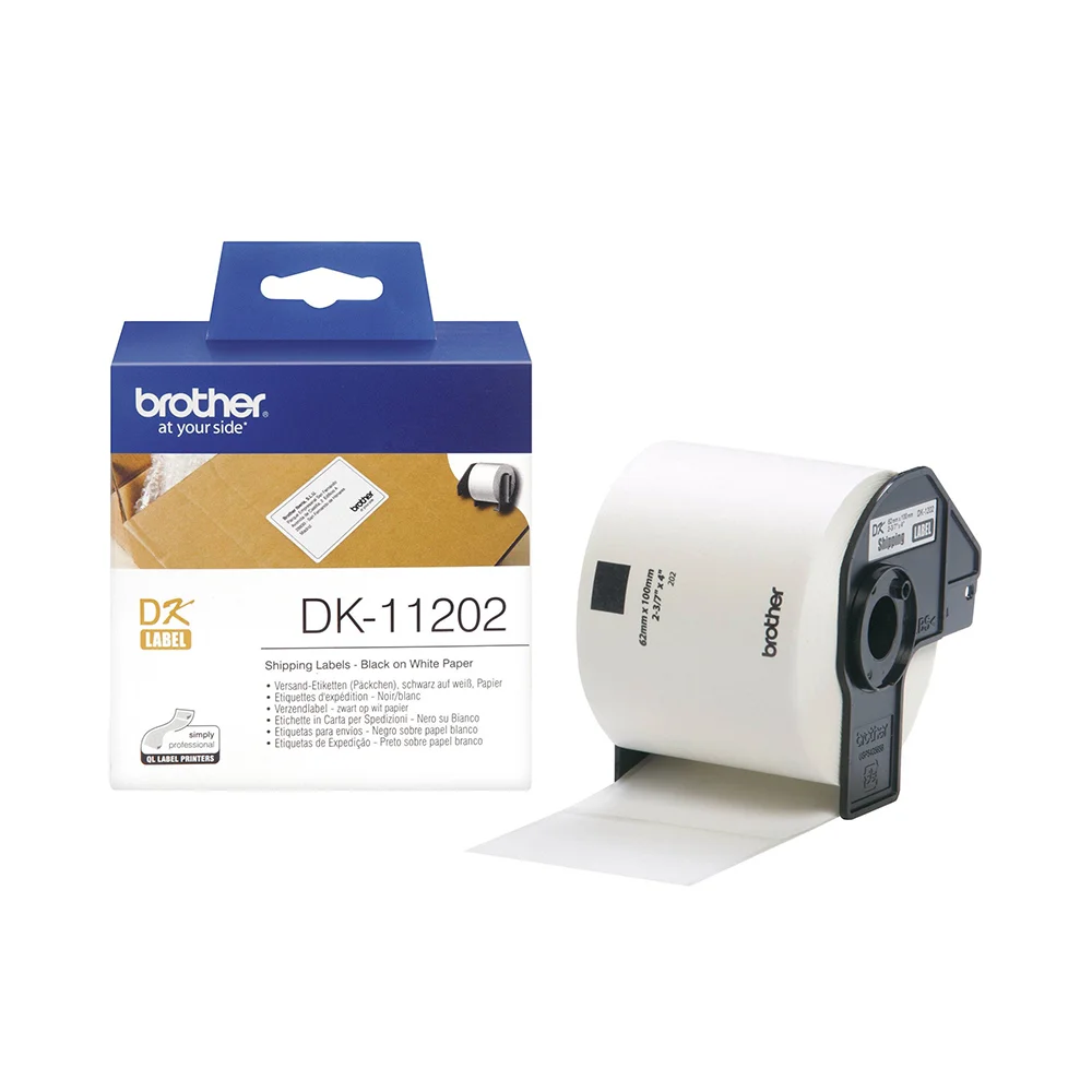 Φωτογραφία προϊόντος: Brother Labels Brother DK-11202 Label Roll – Black on White, 62mm x 100mm (DK11202) (BRODK11202)