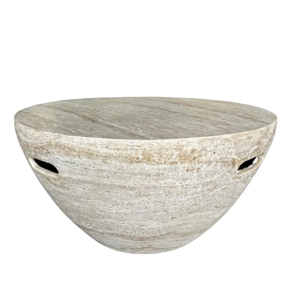 Φωτογραφία προϊόντος: LITHOS CENTRAL COFFEE TABLE BEIGE 68x68x36cm