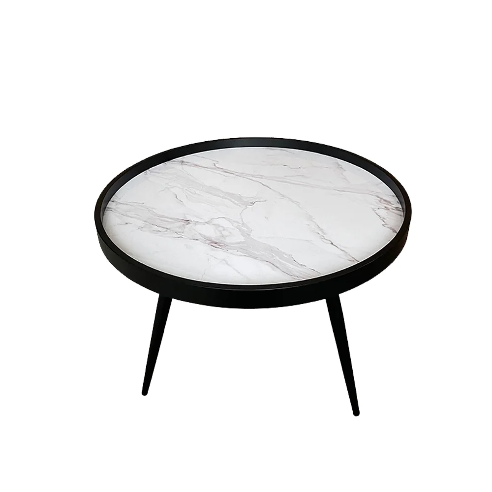 Φωτογραφία προϊόντος: MARM COFFEE TABLE ΛΕΥΚΟ ΜΕ PATTERN ΜΑΥΡΟ 60x60x45cm