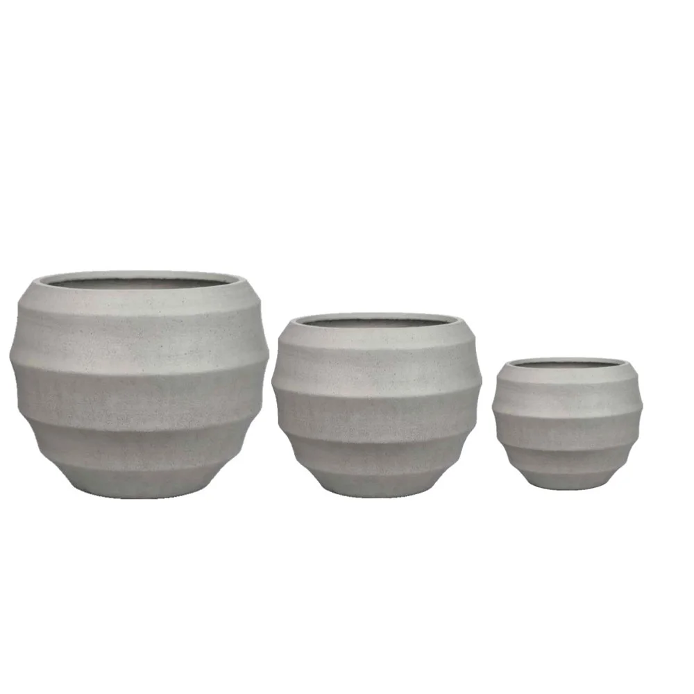 Φωτογραφία προϊόντος: FLORRA ΚΑΣΠΩ SET 3ΤΜΧ 54.3x54.3x47.5cm MgO ΓΚΡΙ