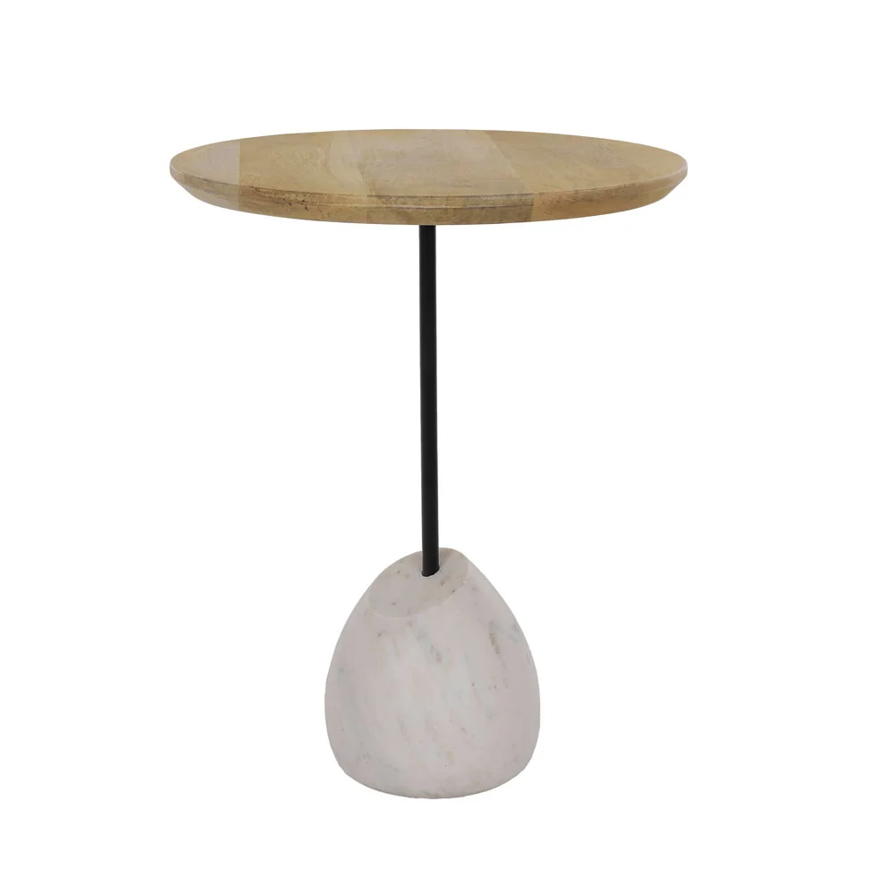 Φωτογραφία προϊόντος: PILEA 46 SIDE TABLE ΦΥΣΙΚΟ ΛΕΥΚΟ 46x46x58cm