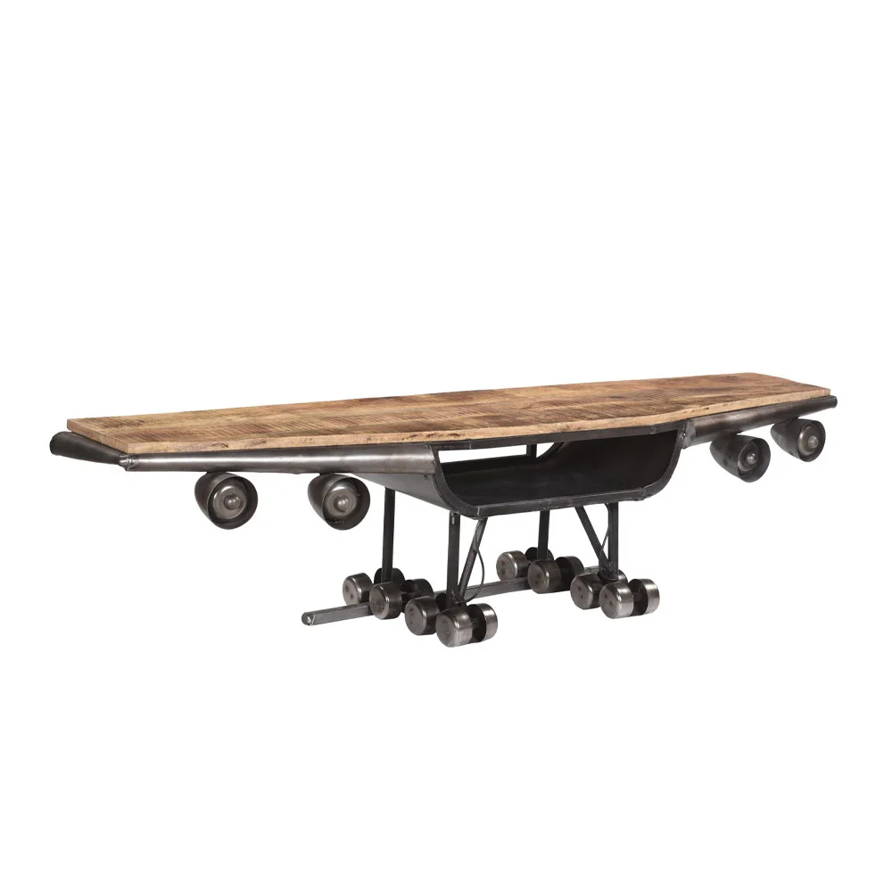 Φωτογραφία προϊόντος: WINGS TV STAND GUNMETAL ΦΥΣΙΚΟ 188x44x44cm