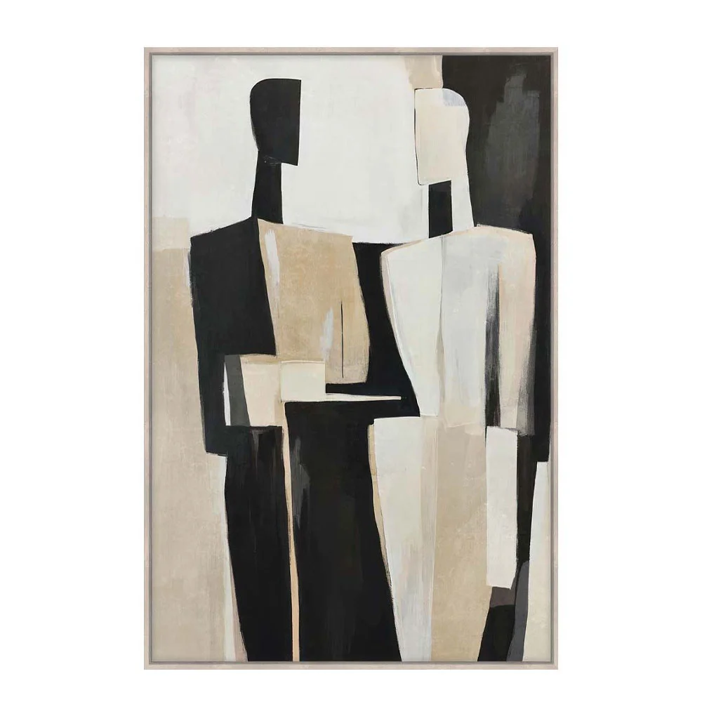 Φωτογραφία προϊόντος: FADING FACES ΠΙΝΑΚΑΣ ΔΙΑΚΟΣΜΗΤΙΚΟΣ ΜΕ ΚΟΡΝΙΖΑ 80x120x4cm ΚΑΜΒΑΣ ΜΠΕΖ ΜΑΥΡΟ PP