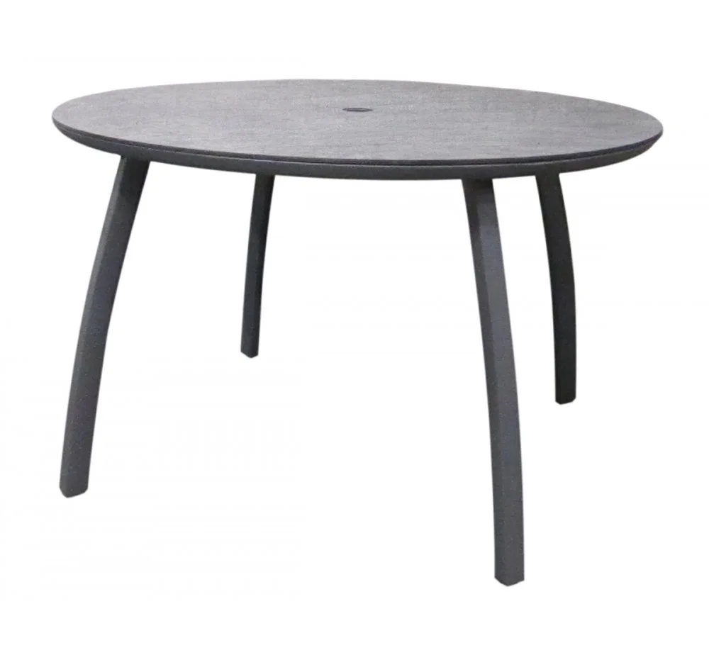 Φωτογραφία προϊόντος: Grosfillex France Sunset Ø120 τραπέζι 289 - Platinum grey Ø120x74cm