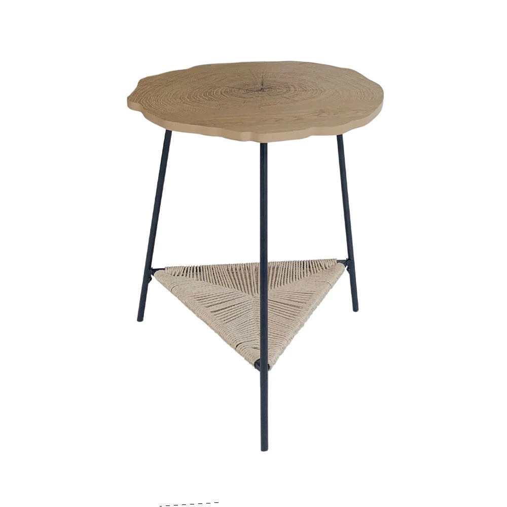 Φωτογραφία προϊόντος: TREE SIDE TABLE ΦΥΣΙΚΟ ΜΑΥΡΟ 46x46x52cm