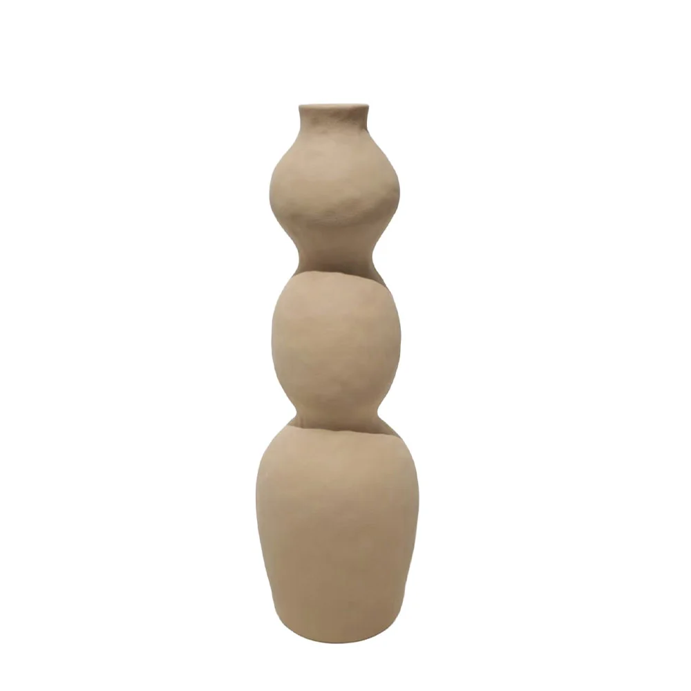 Φωτογραφία προϊόντος: AIRA ΒΑΖΟ 12.5x12.5x39cm ΚΕΡΑΜΙΚΟ ΜΠΕΖ