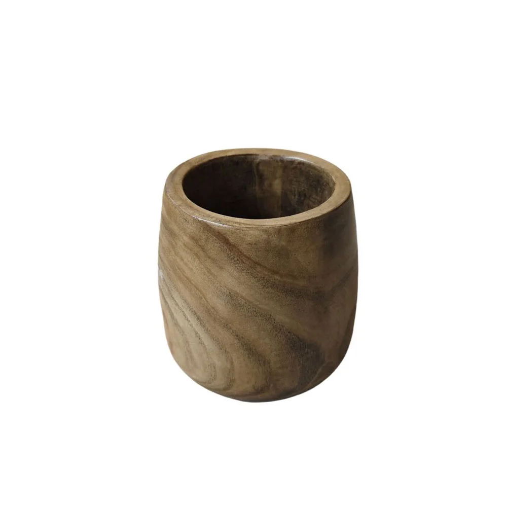 Φωτογραφία προϊόντος: CEDAR ΒΑΖΟ 24x24x24cm ΞΥΛΟ ΚΑΦΕ
