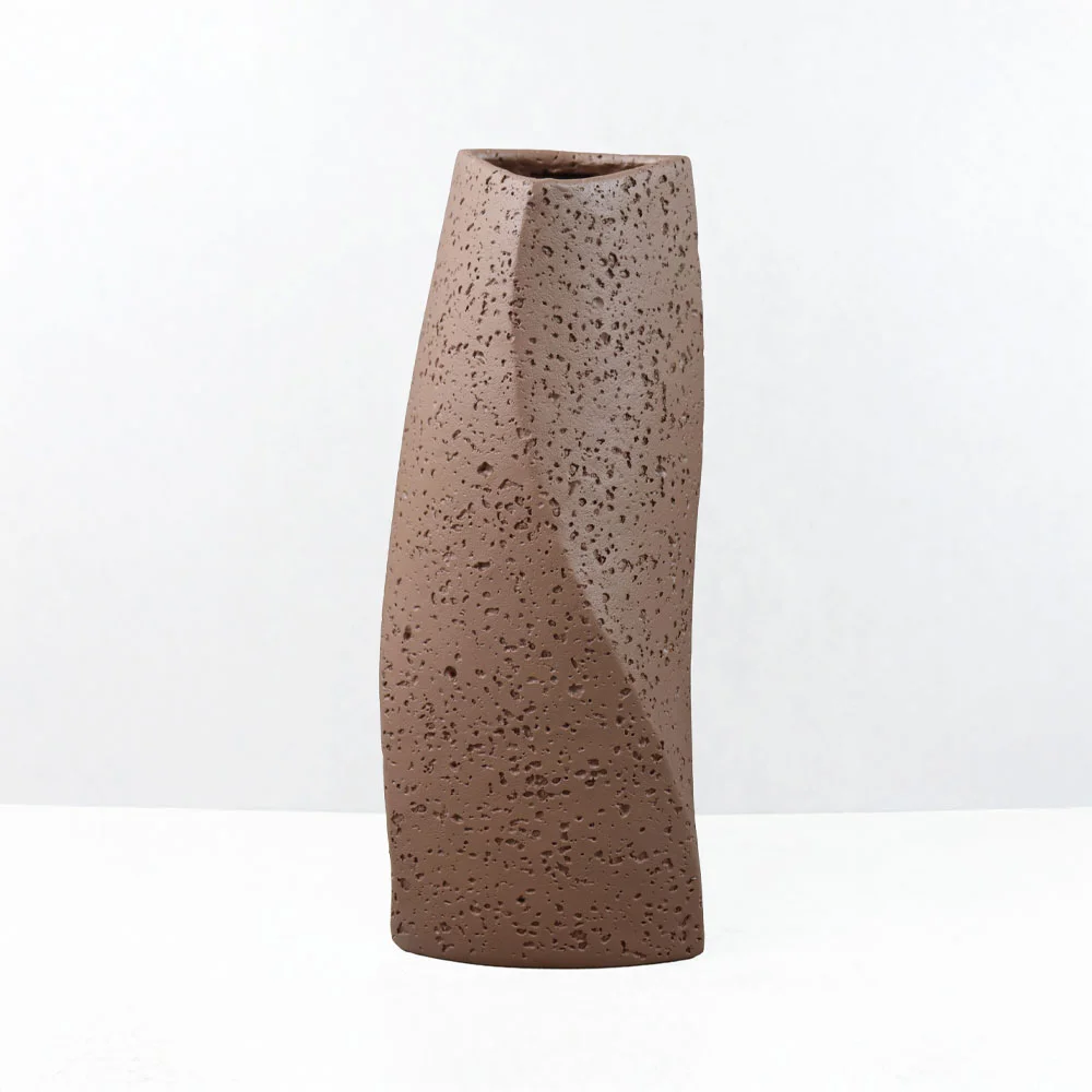 Φωτογραφία προϊόντος: VOID I ΒΑΖΟ 16.5x14.5x39cm RESIN ΚΑΦΕ