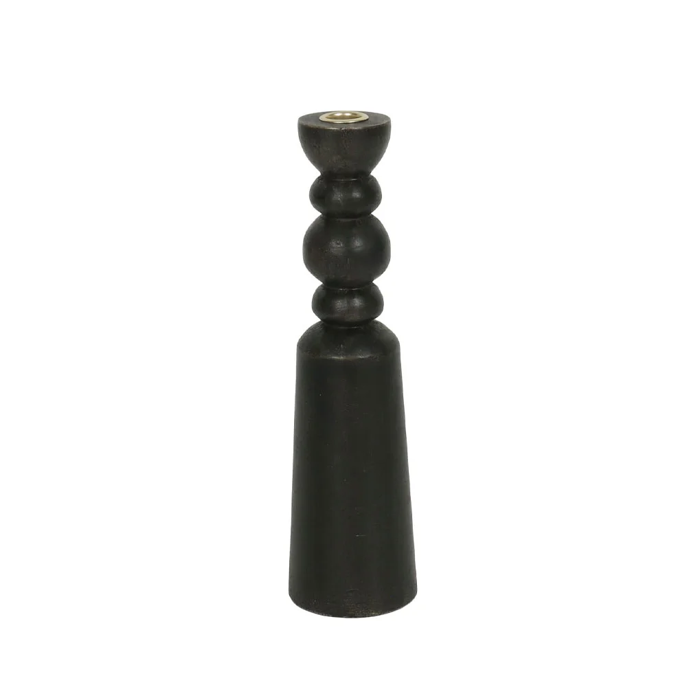 Φωτογραφία προϊόντος: NUVIRA ΚΗΡΟΠΗΓΙΟ 8.5x8.5x32cm ΞΥΛΟ ΜΑΥΡΟ ΧΡΥΣΟ ΜΕΤΑΛΛΟ