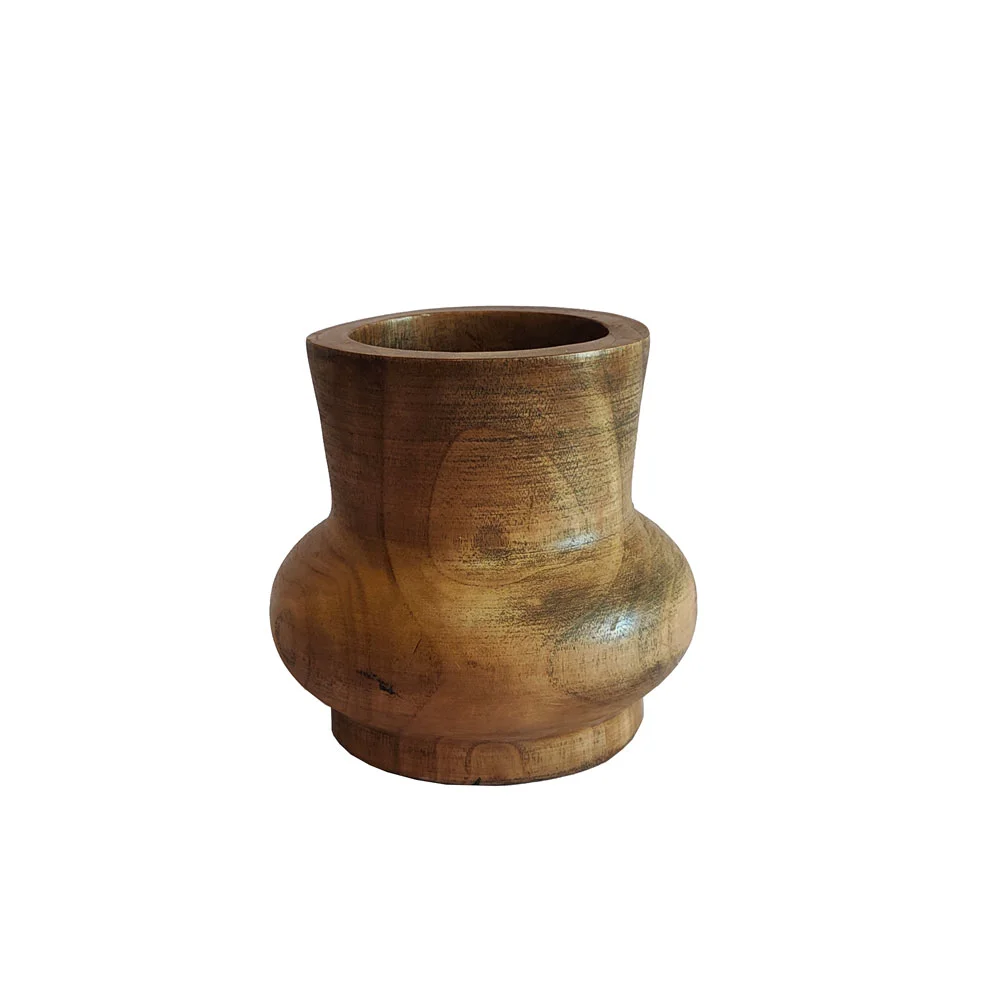 Φωτογραφία προϊόντος: CEDAR ΒΑΖΟ 23x23x21cm ΞΥΛΟ ΚΑΦΕ