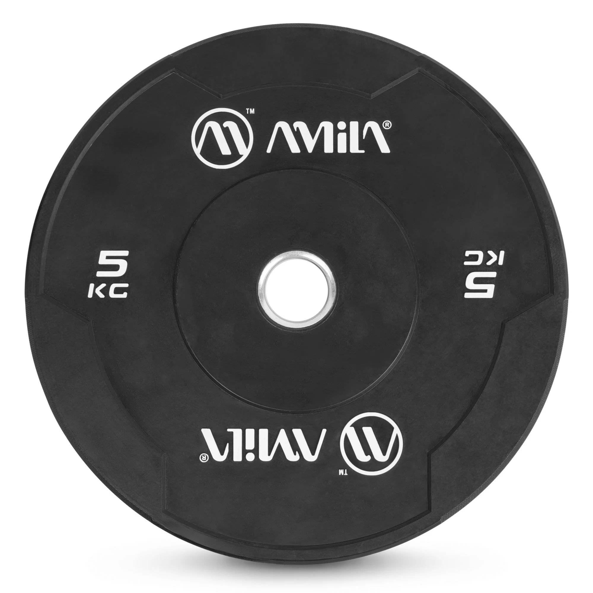 Φωτογραφία προϊόντος: Δίσκος AMILA Black W Bumper Slim 50mm 5Kg (84841)
