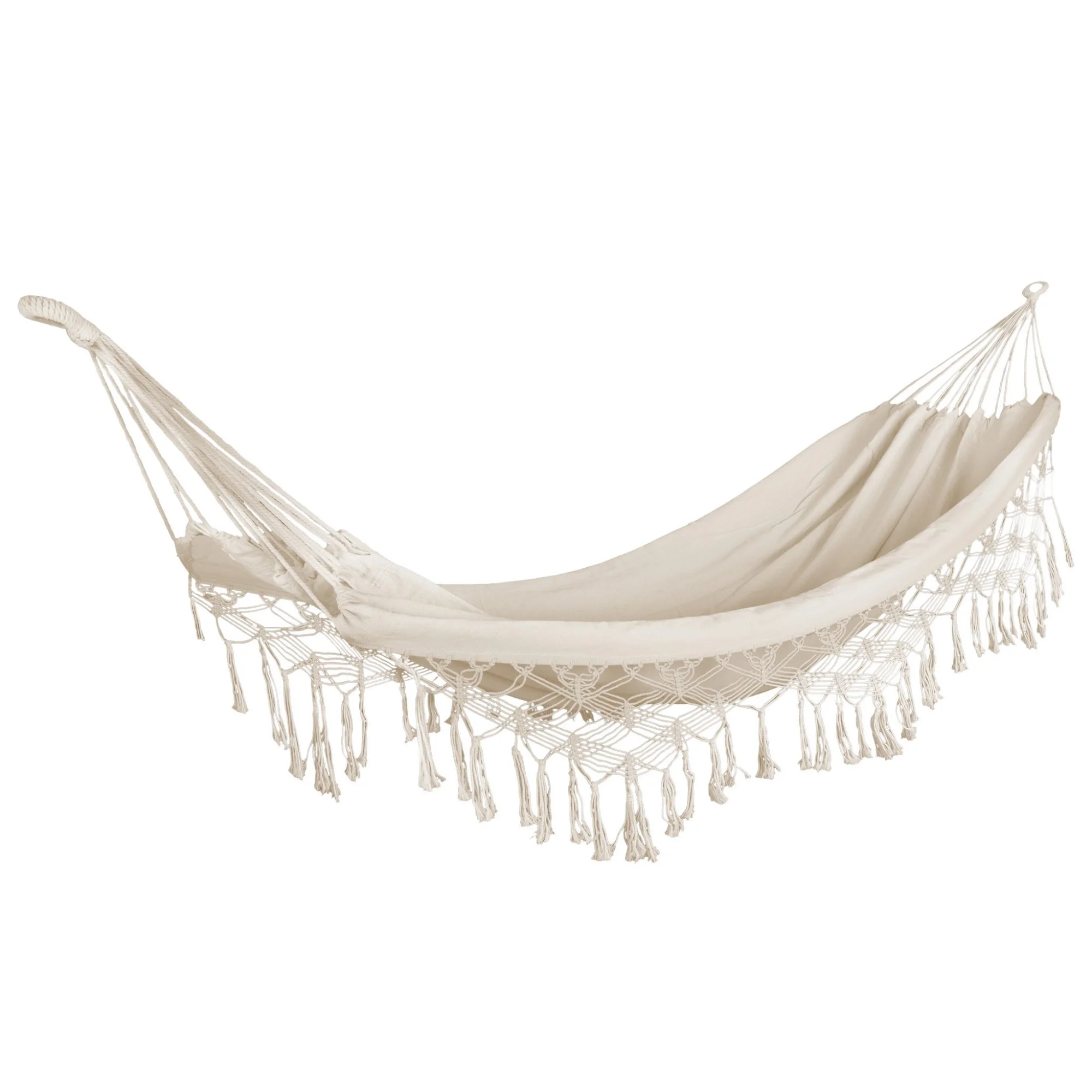 Φωτογραφία προϊόντος: ESCAPE Αιώρα Διπλή Brazilian Macrame Μπεζ (12338)