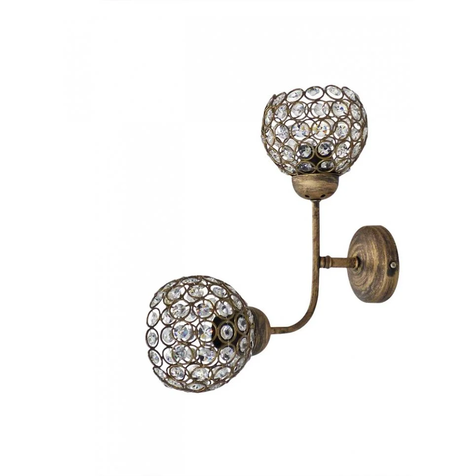 Φωτογραφία προϊόντος: Heronia S-20AP CHRIS 2/L BRONZE ΑΠΛΙΚΑ 2/Φ ΓΩΝΙΑ ΜΕ ΚΡΥΣΤΑΛΛΑ