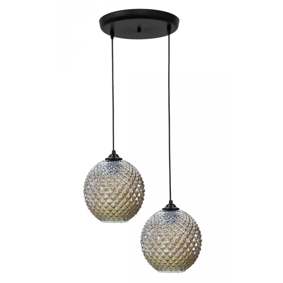 Φωτογραφία προϊόντος: Heronia GL-5010 PENDEL 2/L BL-FUME BALL ΚΡΕΜΑΣΤΟ