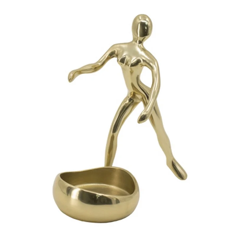Φωτογραφία προϊόντος: Artekko Figurine Διακοσμητική Θήκη για Μπουκάλι Μεταλλικό Χρυσό (10x18x21.5)cm - Μέταλλο - 10Μx18Π