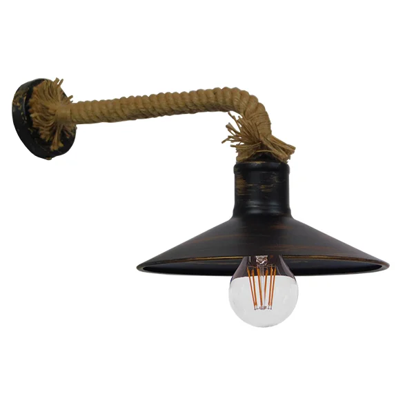 Φωτογραφία προϊόντος: GLOBOSTAR® VINSA 01136 Boho Φωτιστικό Τοίχου - Απλίκα με Ντουί 1 x E27 AC 220-240V IP20 - Χάλκινο & Μπεζ - Μ50 x Π27 x Υ25cm