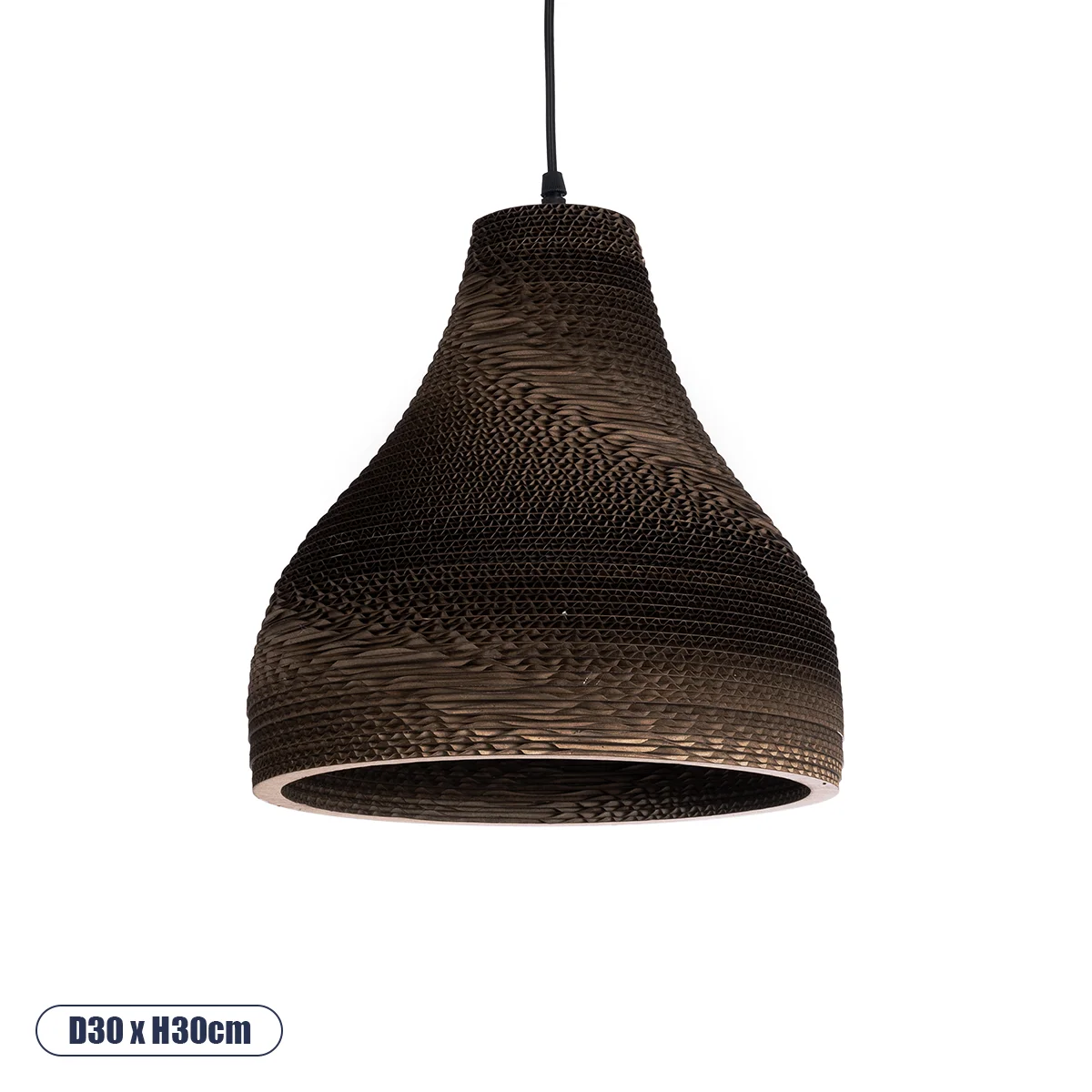 Φωτογραφία προϊόντος: GLOBOSTAR® SANTORINI 01292 Boho Κρεμαστό Φωτιστικό Οροφής με Ντουί 1 x E27 AC 220-240V IP20 - Καφέ - Μ30 x Π30 x Y30cm