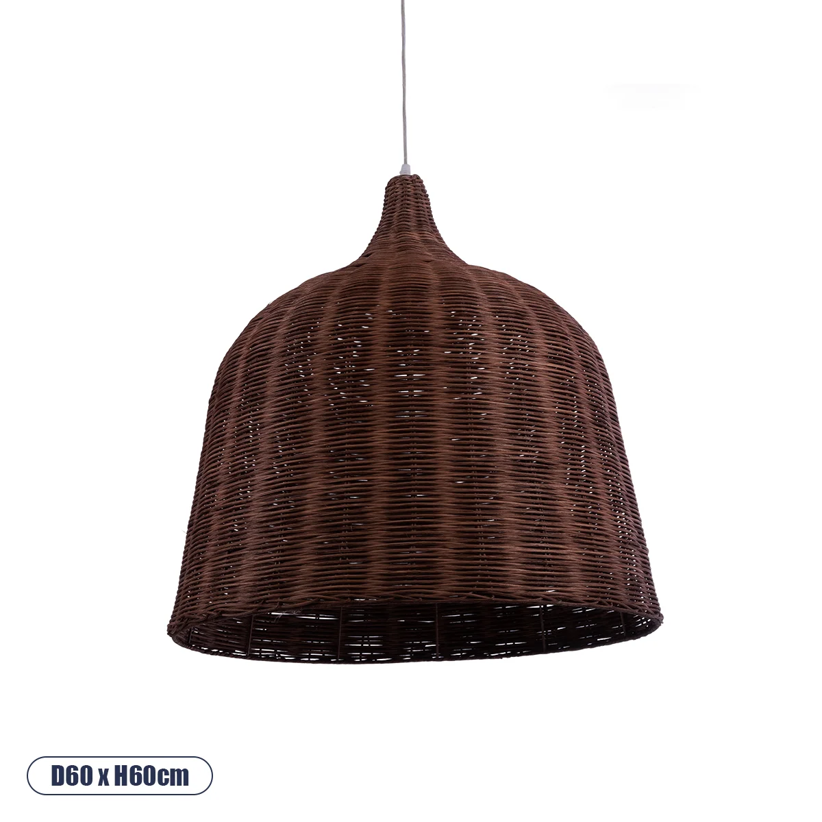 Φωτογραφία προϊόντος: GLOBOSTAR® BAHAMAS 01369 Boho Κρεμαστό Φωτιστικό Οροφής με Ντουί 1 x E27 AC 220-240V IP20 - Καφέ - Μ60 x Π60 x Υ60cm
