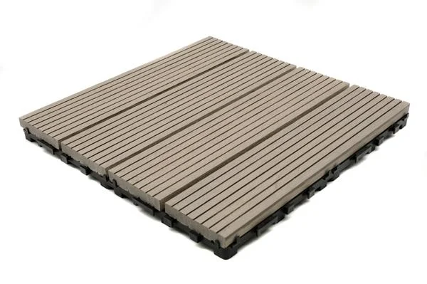 Φωτογραφία προϊόντος: DECK-WPC ΠΛΑΚΑΚΙ ΔΑΠΕΔΟΥ 12mm 30Χ30 L.GREY 180 NewPlan